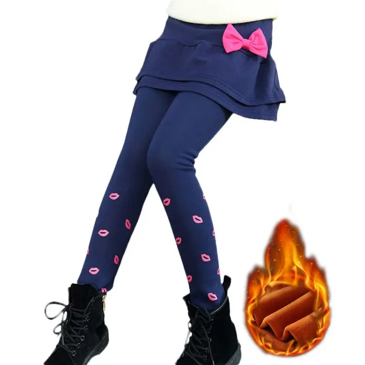 От 4 до 13 лет юбка для девочек брюки с героями мультфильмов зимние хлопковые