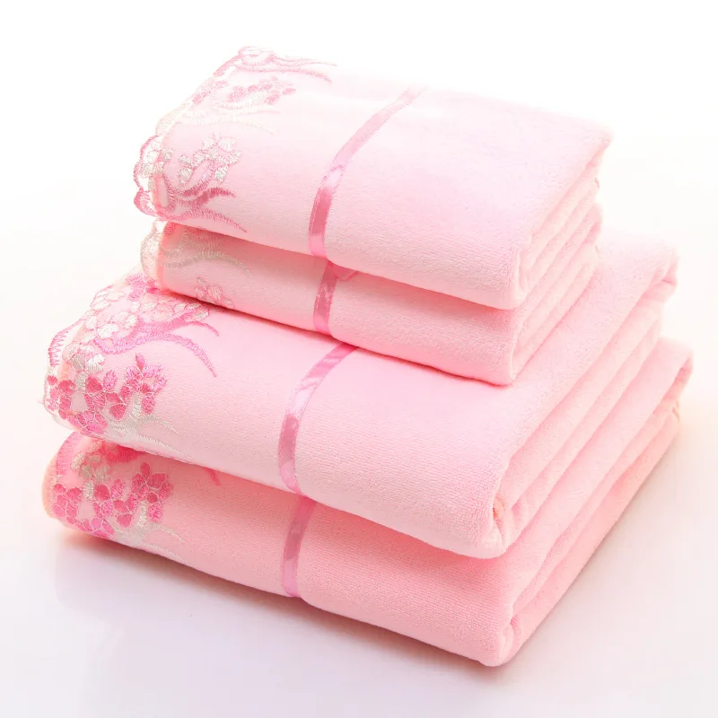 

Coral Fleece Towel Set Microfiber Towels For Adult Beach Towels Home Textile Brand Towel Turban Towels For Home