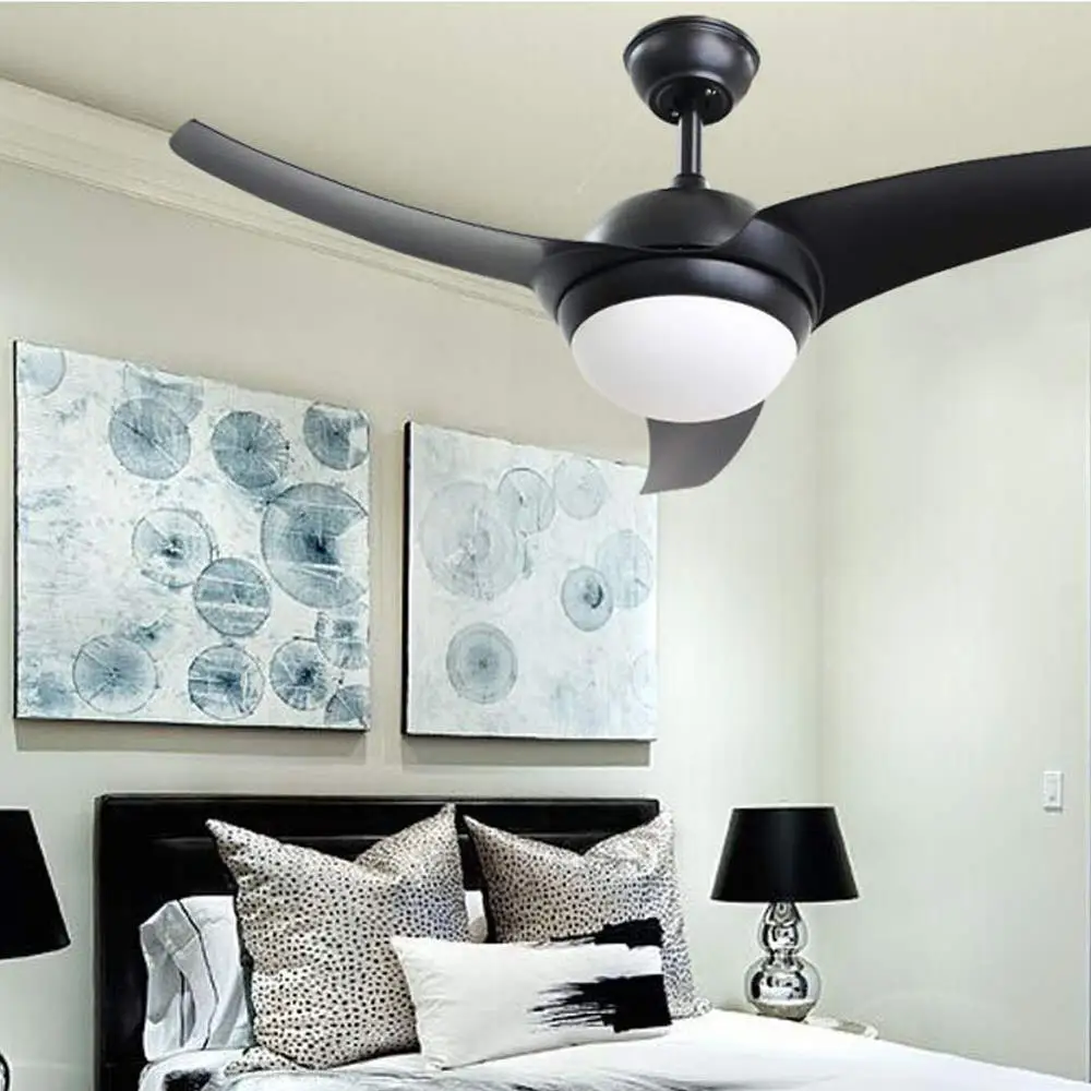 Светодиодный потолочный вентилятор Delta Wing 52 дюйма матовый черный с дистанционным