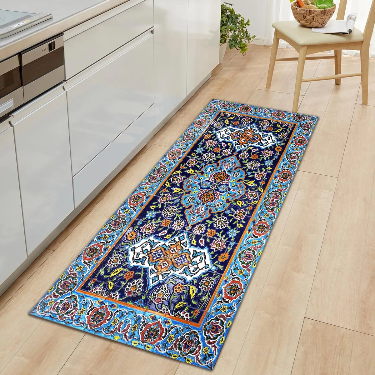 bohemia home kitchen carpet mats boho entrance door mat decor non slip flannel anti slip kitchen rug hallway carpet home decor free global shipping