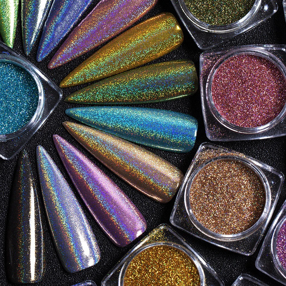 

Nail Art Цвет лазерный порошок и жемчужными стразами и изображением павлина порошок чистый красный нейл-арта симфония зеркало с русалкой порош...