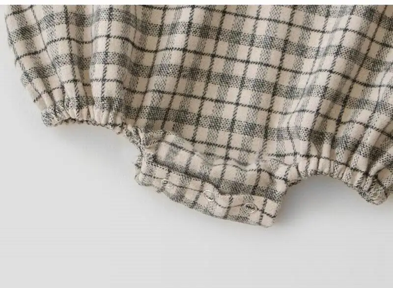 

2020 Spring new Baby Girl British Plaid Bodysuit Long Sleeve One Piece Sailor Style Romper Infant Kid Clothes E20020