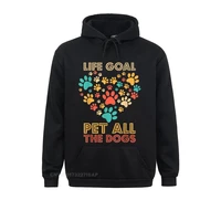 life goal pet all the dogs vintage funny dog lover hoodie hip hop sweatshirts for men hoodies slim fit hoods hot sale