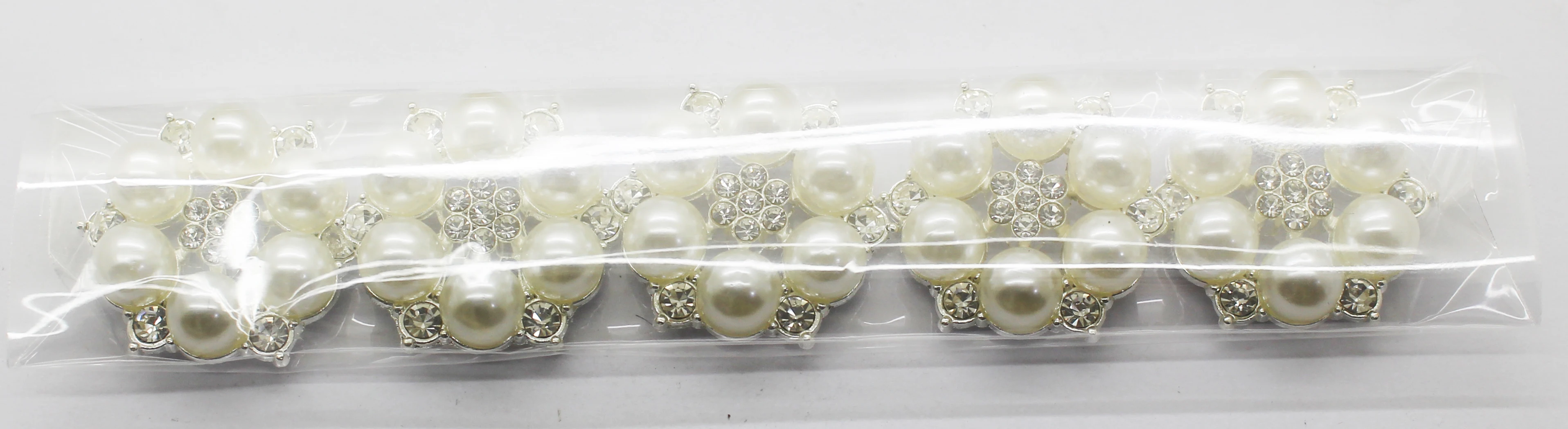 

10pcs/lot 28MM Zinc Alloy Pearl Rhinestone Snap Button Crystal Craft for Clothes Hair Accessories Wedding Decorative