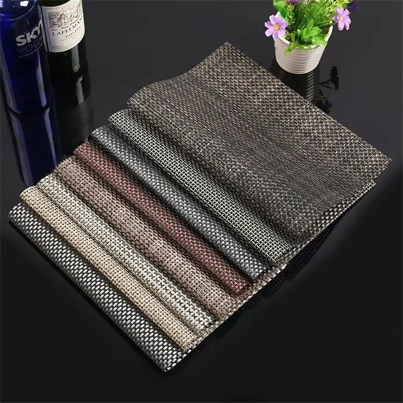 Завод прямой охраны окружающей среды ПВХ Teslin дома placemat отель Рождество Снежинка