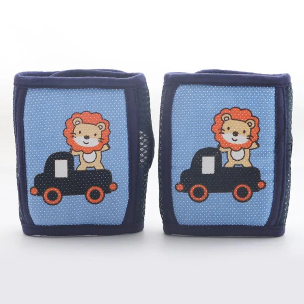

Thin 2Pcs Easy to Wash Infant Knee Pads Protector Adjustable Infant Elbow Cushion Good Elasticity for Sport