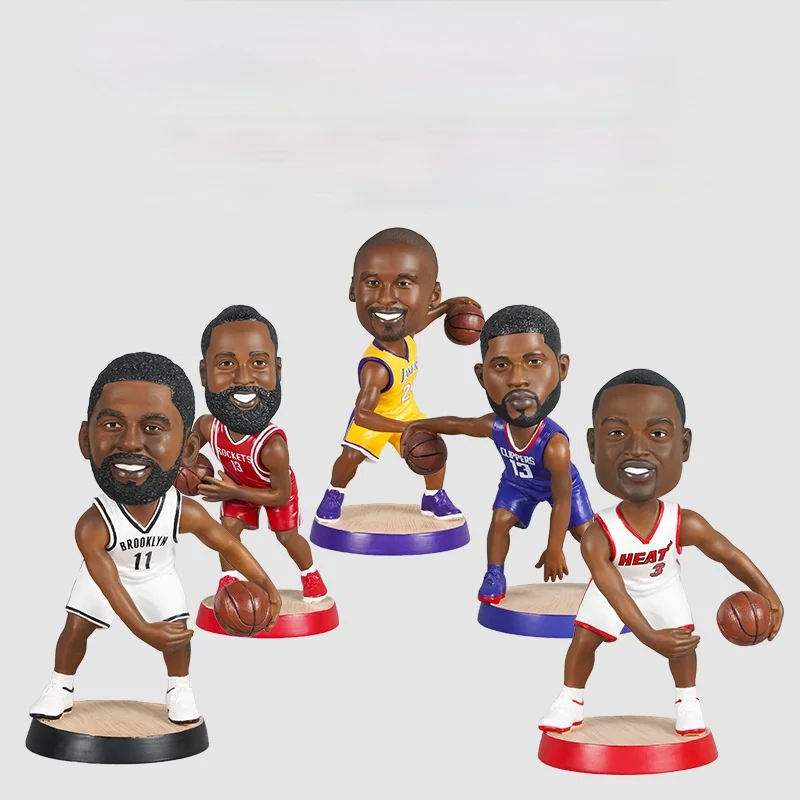 

Resin Model Shakeable Action Figures Toys for NBA Basketball Star Kobe Bryant Jordan Sports Dolls Home Decoration Birthday Gifts