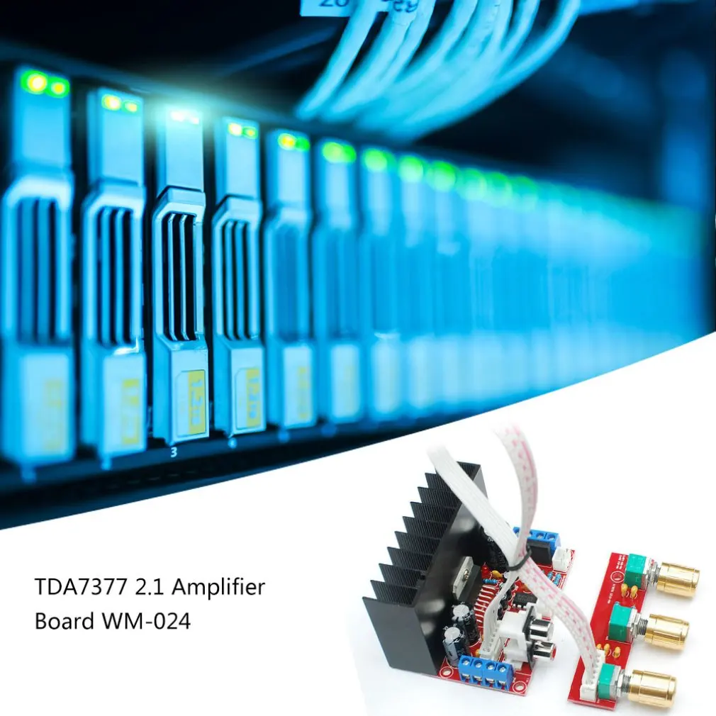 Tda7377 2.1ch усилитель мощности одиночный компьютер супер бас 2 1 плата 3-канальный