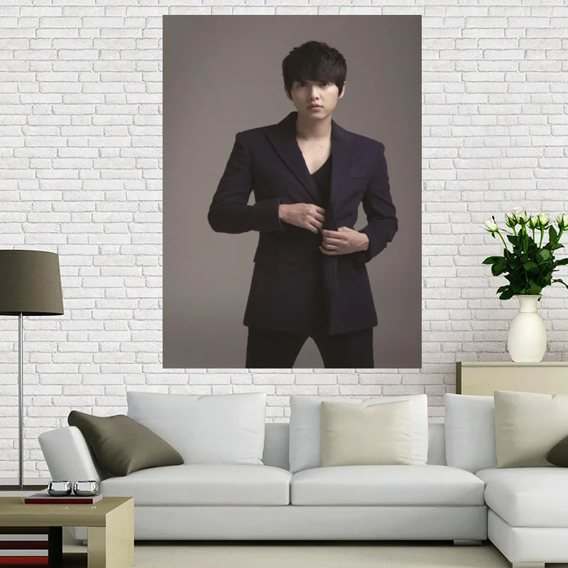 

Custom Kpop Song Joong Ki Poster Wall For Living Room Art Poster Decoration Canvas Fabric Cloth No Frame Morden Home Decor A12.2