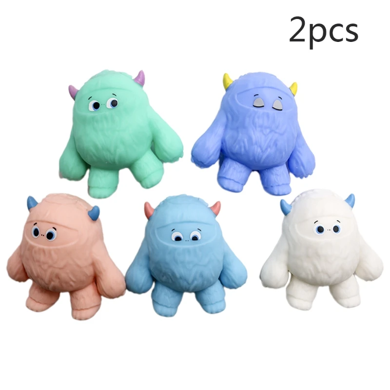 

28EC Hand Toy Squeeze Animal Sensory Fidget Vent Ball Novelty Gift Stress Relief Realistic Snowman for Toddler Adults Gift