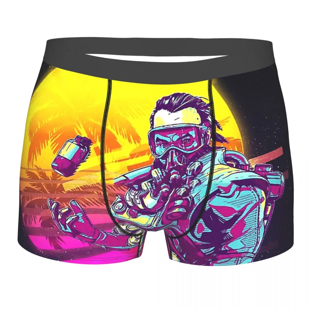 

Apex Legends Shooter Battle Royale Underpants Cotton Panties Man Underwear Sexy Caustic Retro Shorts Briefs