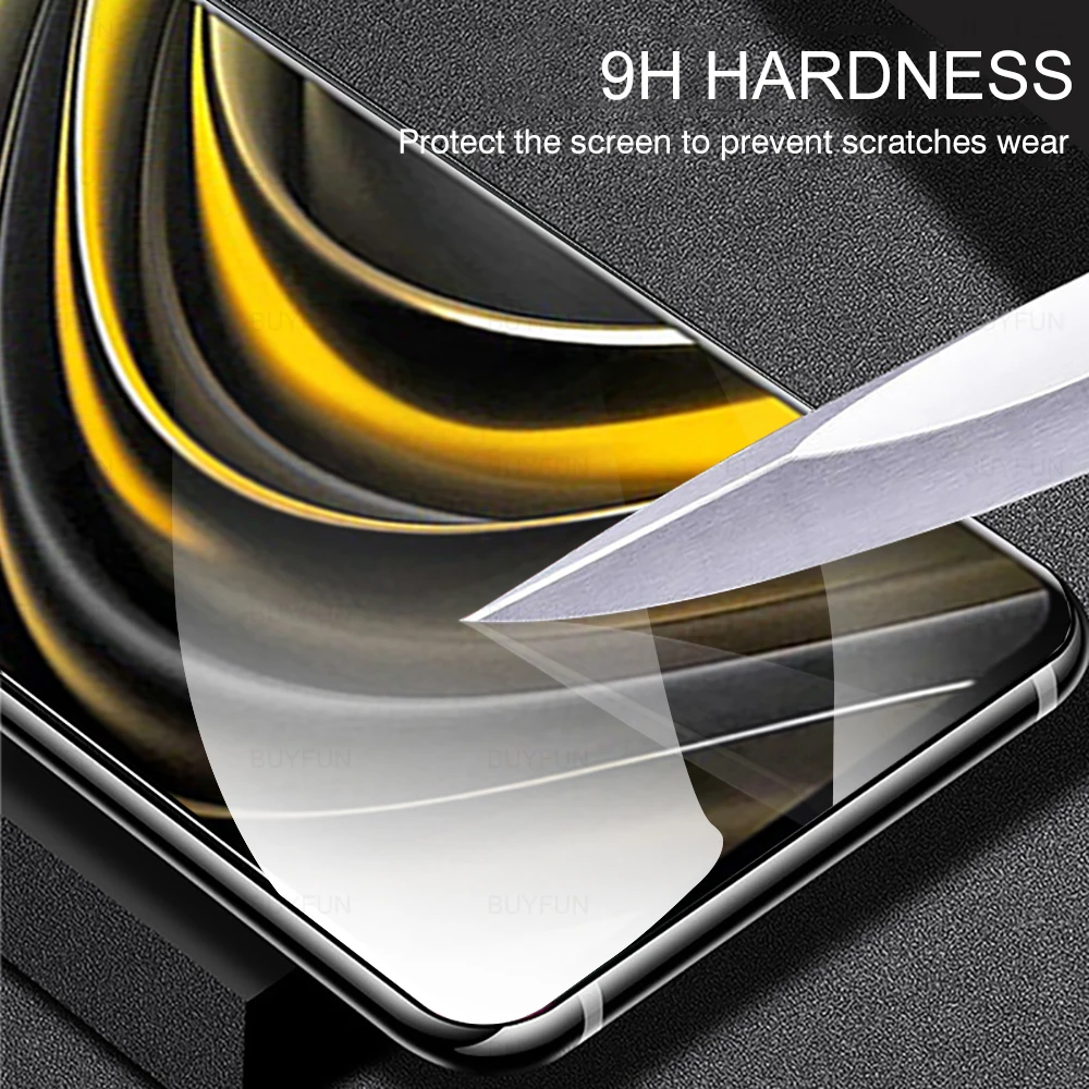 Закаленное стекло с полным покрытием для Xiaomi Poco M3 Pro 5G Защита экрана Xiomi Mi M3pro Poko M 3