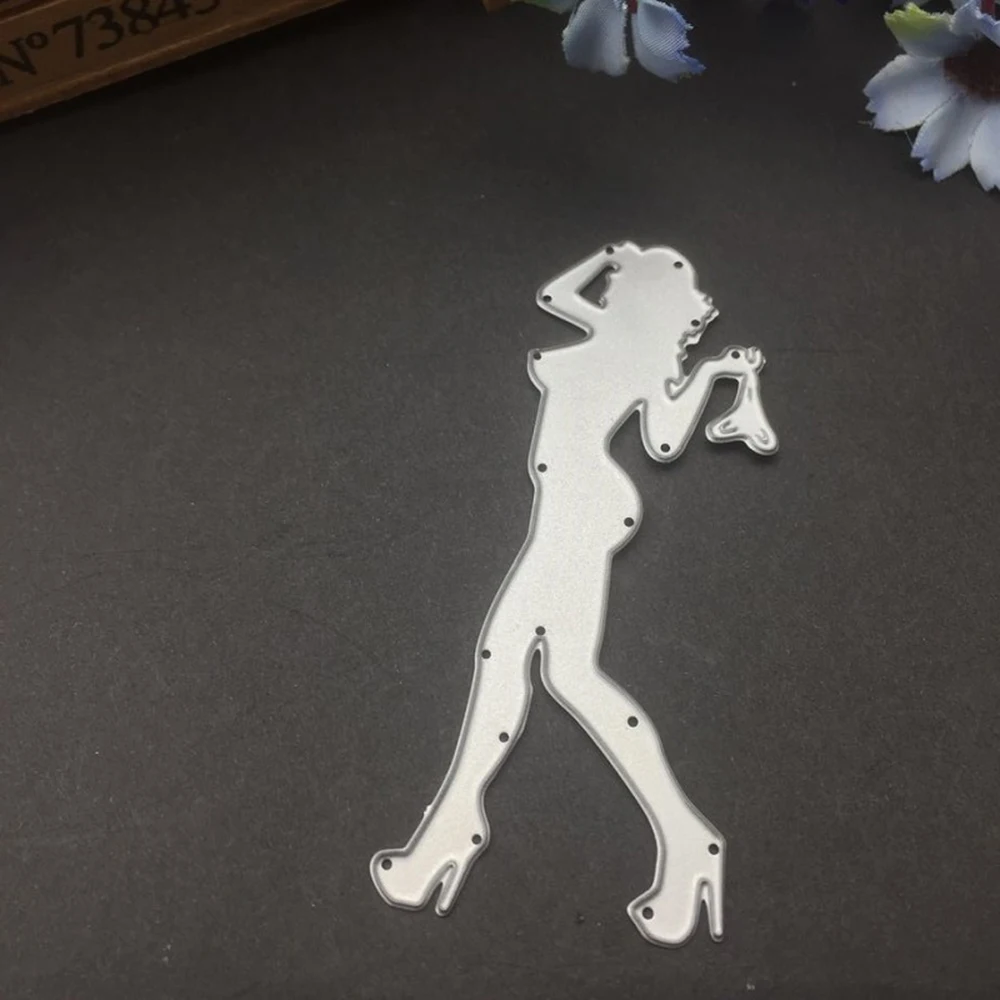 Fair Lady Shaped металлические режущие штампы человеческая фигура вырезанная трафарет
