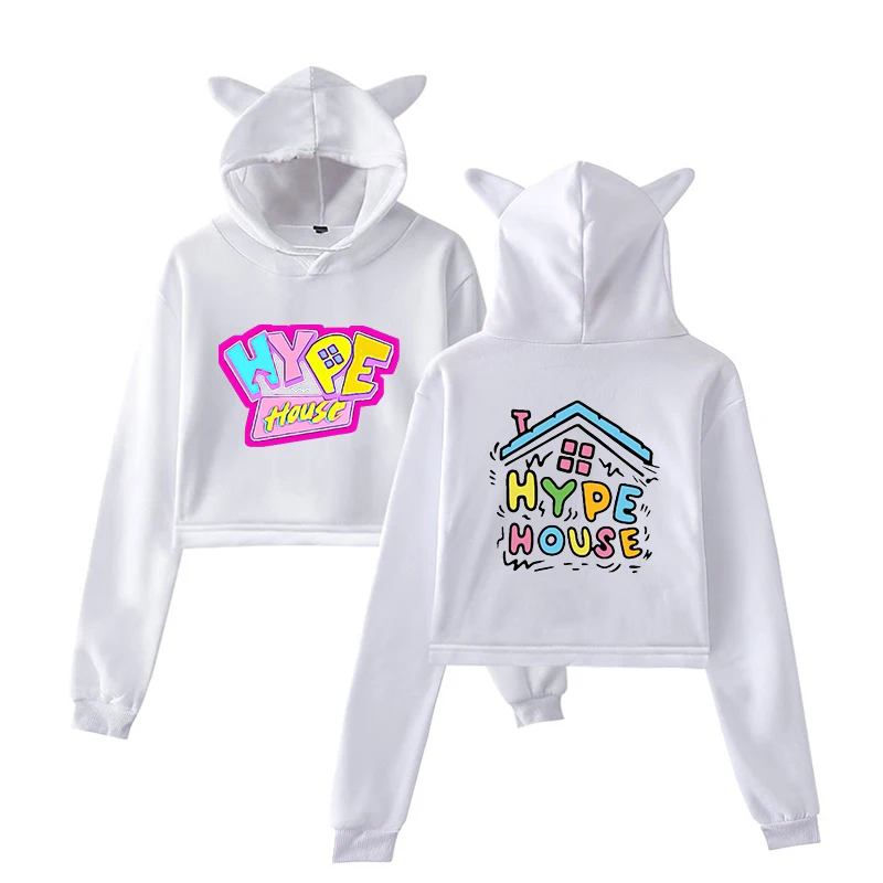 Толстовка с капюшоном The Hype House для женщин и девочек худи принтом подростков