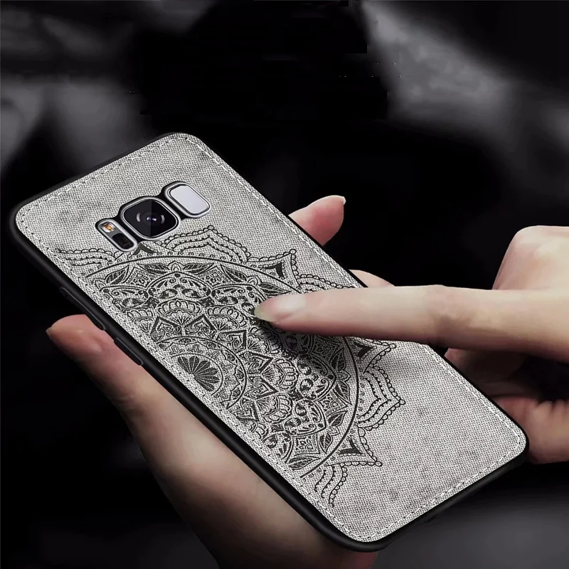 Мандала Цветок Ткань + PC Shell ткань ТПУ автомобиль магнитной адсорбции сотового