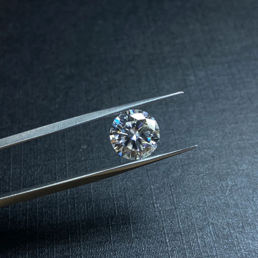 Lab Creat Loose Moissanite Diamond 0 5 карат мм Белый D Цвет отличная огранка VVS1 камень для серьги