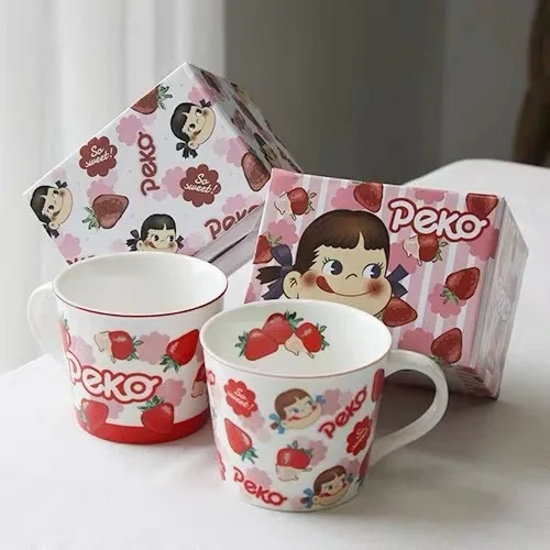 Кружка с клубникой молочной сестрой милая любящая девушка керамическая чашка