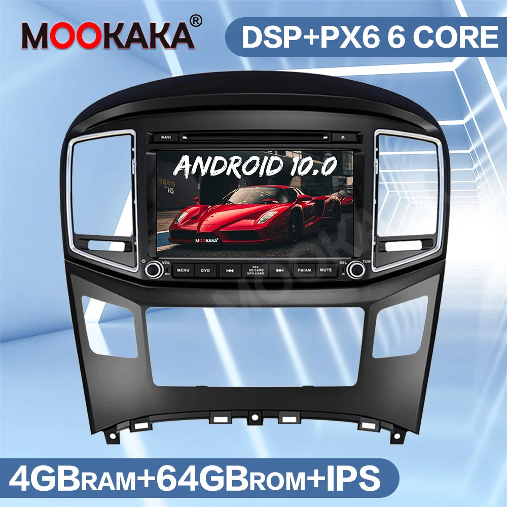 

Android 10.0 PX6 Car Multimedia Player Stereo For Hyundai H1 Grand Starex 2015-2019 IPS Radio Audio GPS Navigation Head Unit BT