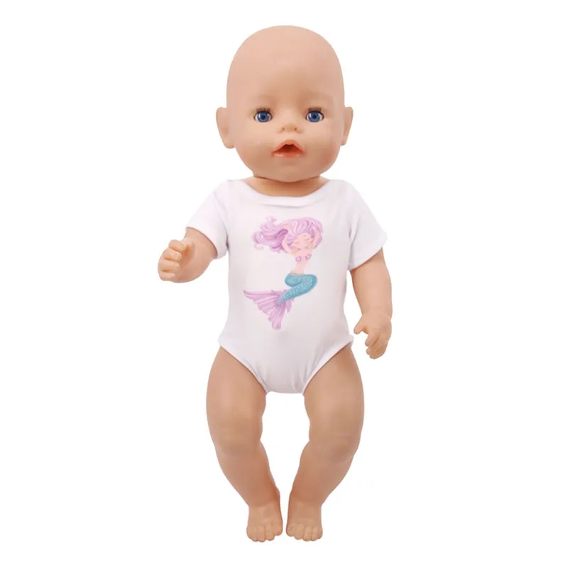 Кукла Одежда Единорог Русалка купальник для 18 дюймов американский и 43 см Born Baby наше поколение Рождество День рождения подарок для девочки