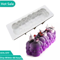 3d bubble mousse cake square silica gel moulds for ice creams chocolates french cake dessert mold