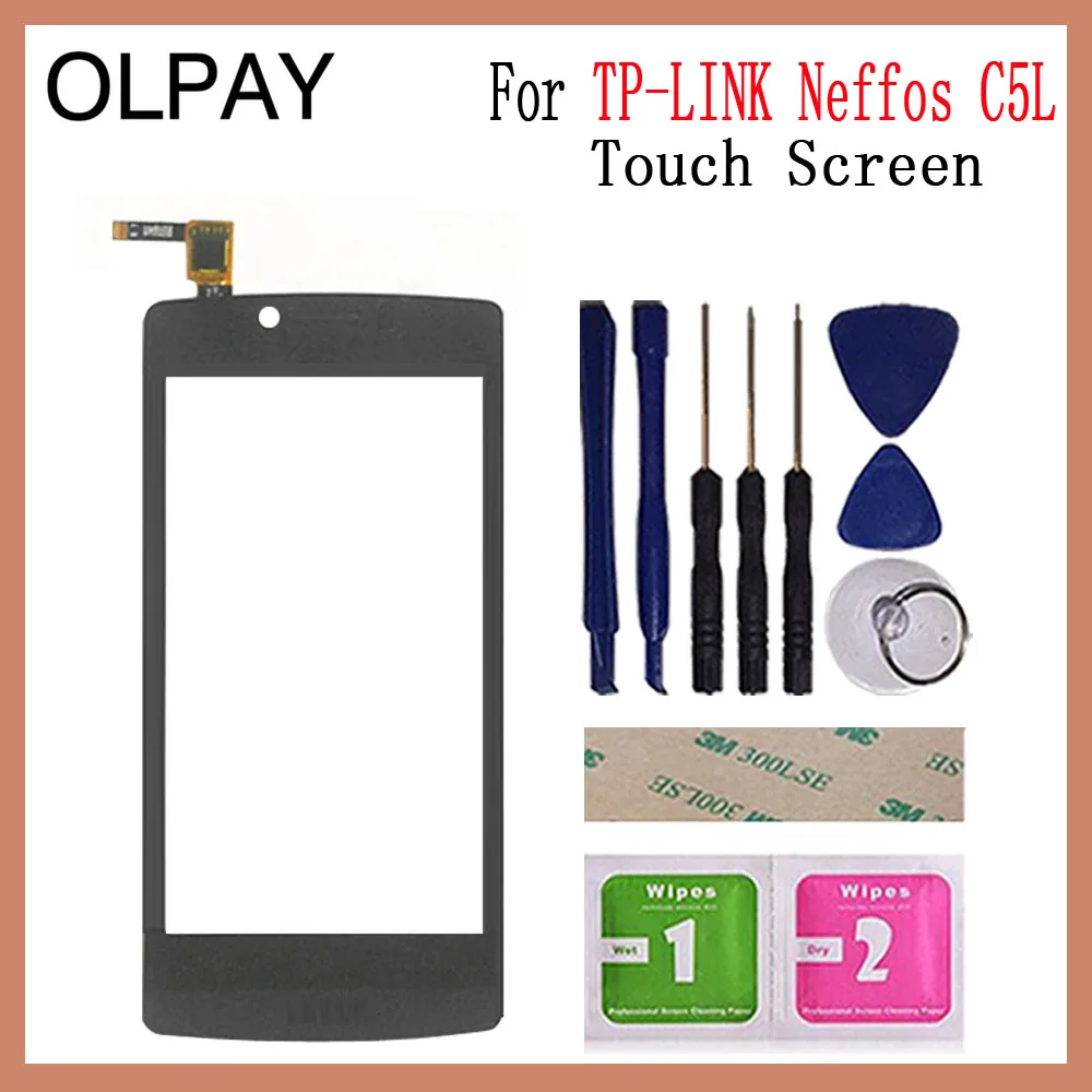 C5L Black Tools OLPAY мобильный телефон сенсорный экран для TP-Link Neffos C5 C5A C5L C5 MAX сенсорный экран стекло дигитайзер панель объектив сенсор ремонт - Цвет: C5L Black Tools