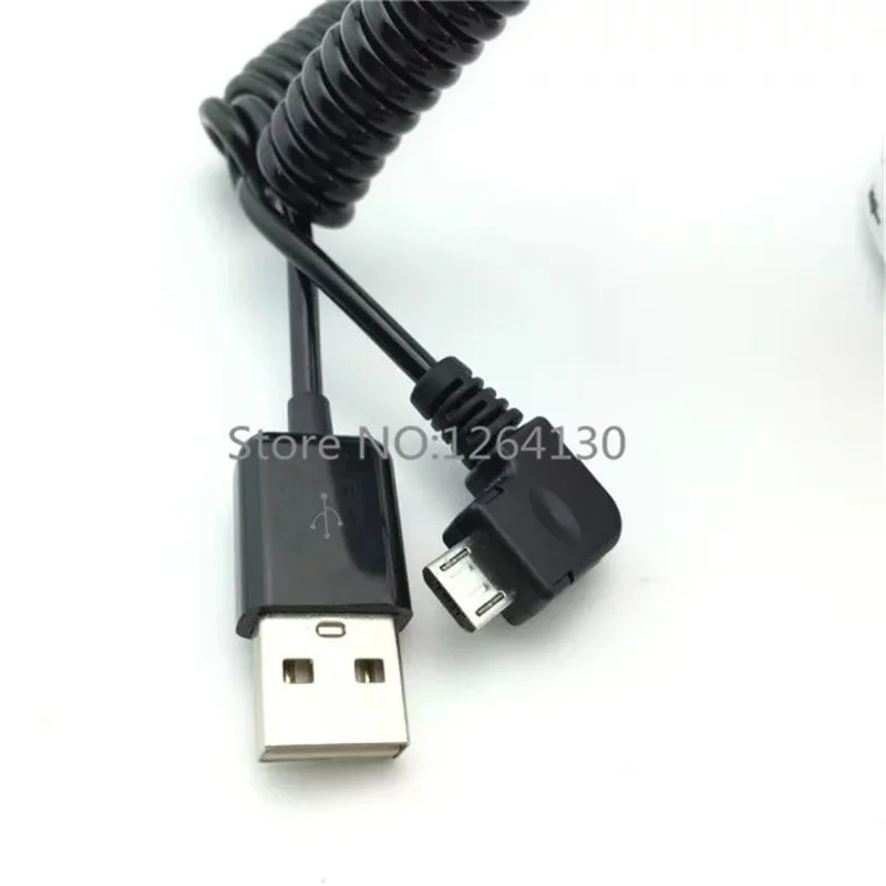 

USB revolution micro USB male 90 degree right angle spring cable Samsung HTC LG scalable data charging synchronization cable