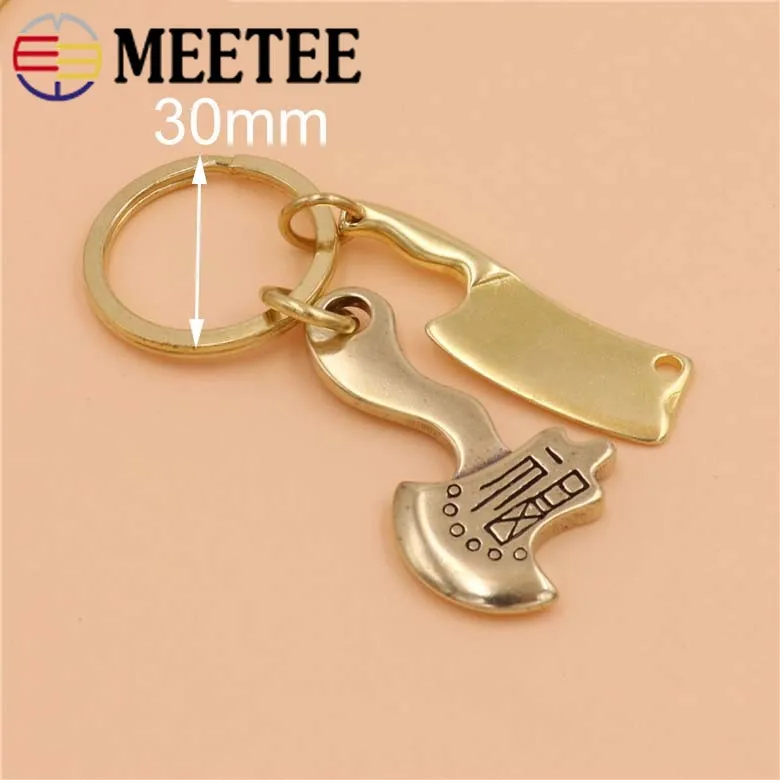 1 шт. Твердый латунный автомобильный брелок с пряжками для ключей мужские и