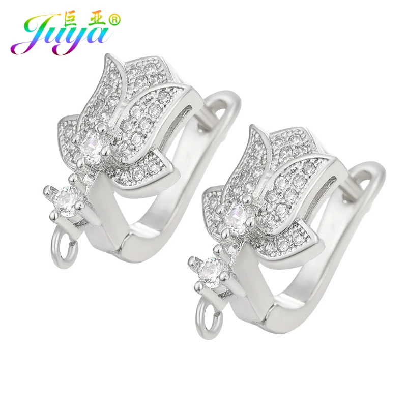 Juya, сделай сам, серьги, ювелирные изделия, Mkaing, аксессуары, застежка, серьги, крючки и застежки для модных жемчужных сережек, материал для изготовления - Цвет: White Gold