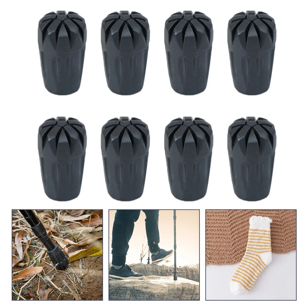 

16pcs Mini Alpenstock Rubber Head Cover Case Pad Protector for Walking Hiking