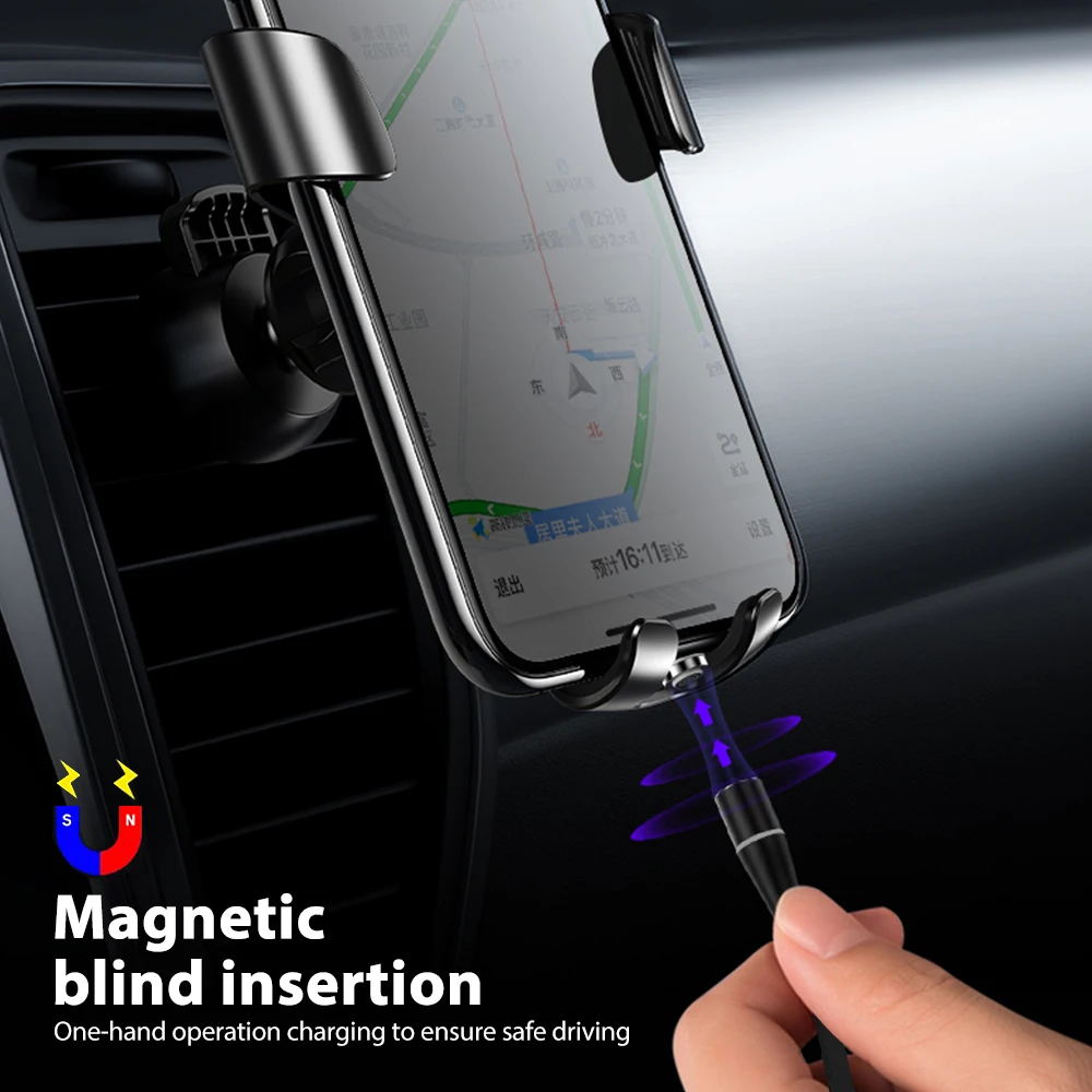 Магнитный кабель 3A Type-C для быстрой зарядки Samsung магнитный Xiaomi передачи данных