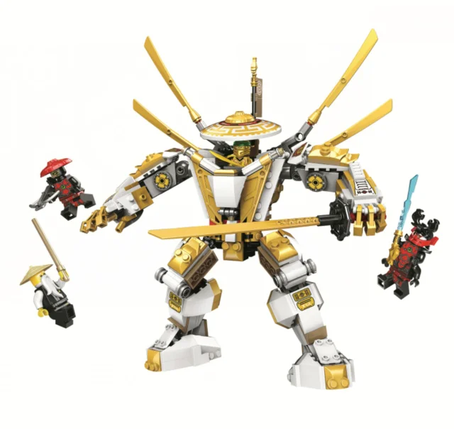 

2021 Новинка 517 шт. ниндзя золотистый механический Титан Робот Модель Набор строительные блоки 71702 нинджаго детские игрушки Кирпичи подарок н...