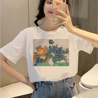 women t shirt painting print harajuku korean style graphic tops new kawaii short sleeve female t shirt streetclothing tshirt