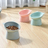 single cat bowl for cats water bowls transparent non slip cat food bowl for dogs bowls eating pet feeder with stand for dropship