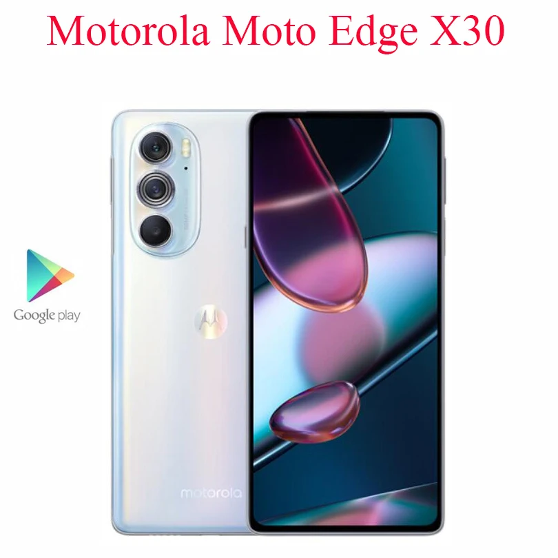 Motorola Moto Edge X30 смартфон с 5 5-дюймовым дисплеем процессором Snapdragon 8 6 7 мАч 68 Вт 50 МП