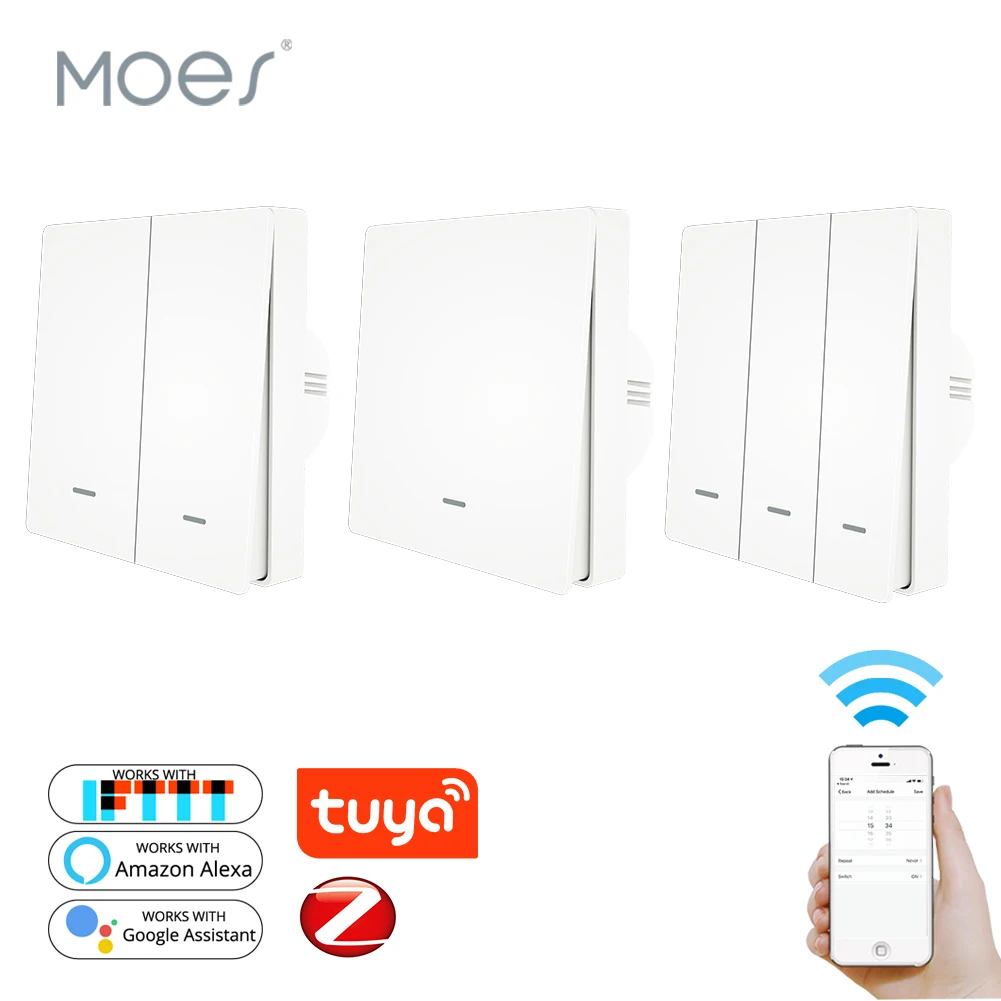 

Tuya ZigBee Push Light Switch ZigBee Hub Required Smart Home Automation Wireless Remote Control Work with Tuya ZigBee Hub only