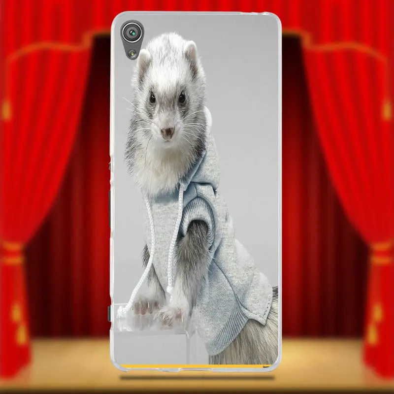 Новые модные Ferret мягкие чехлы для мобильных телефонов из ТПУ sony Xperia Z Z1 Z2 Z3 Z4 Z5 Compact