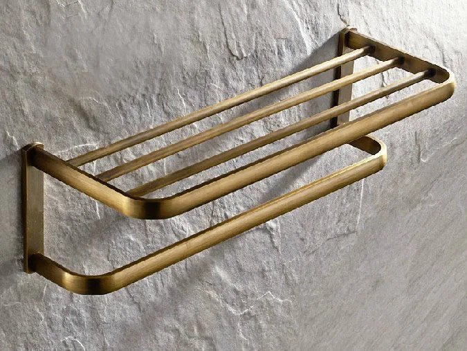 Rack Clothes Hooks Soap Dish Bar Holder Toilet Paper Holder Vintage Retro Brass Hardware Kit