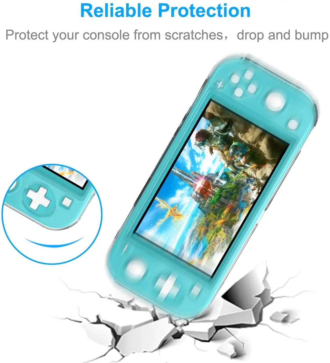 Защитный чехол для консоли nintendo Switch Lite с защитой от пыли и кристаллов жесткий