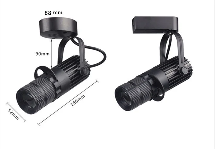 Светодиодный точечный светильник планка проекция камеры зум регулируемый фокус