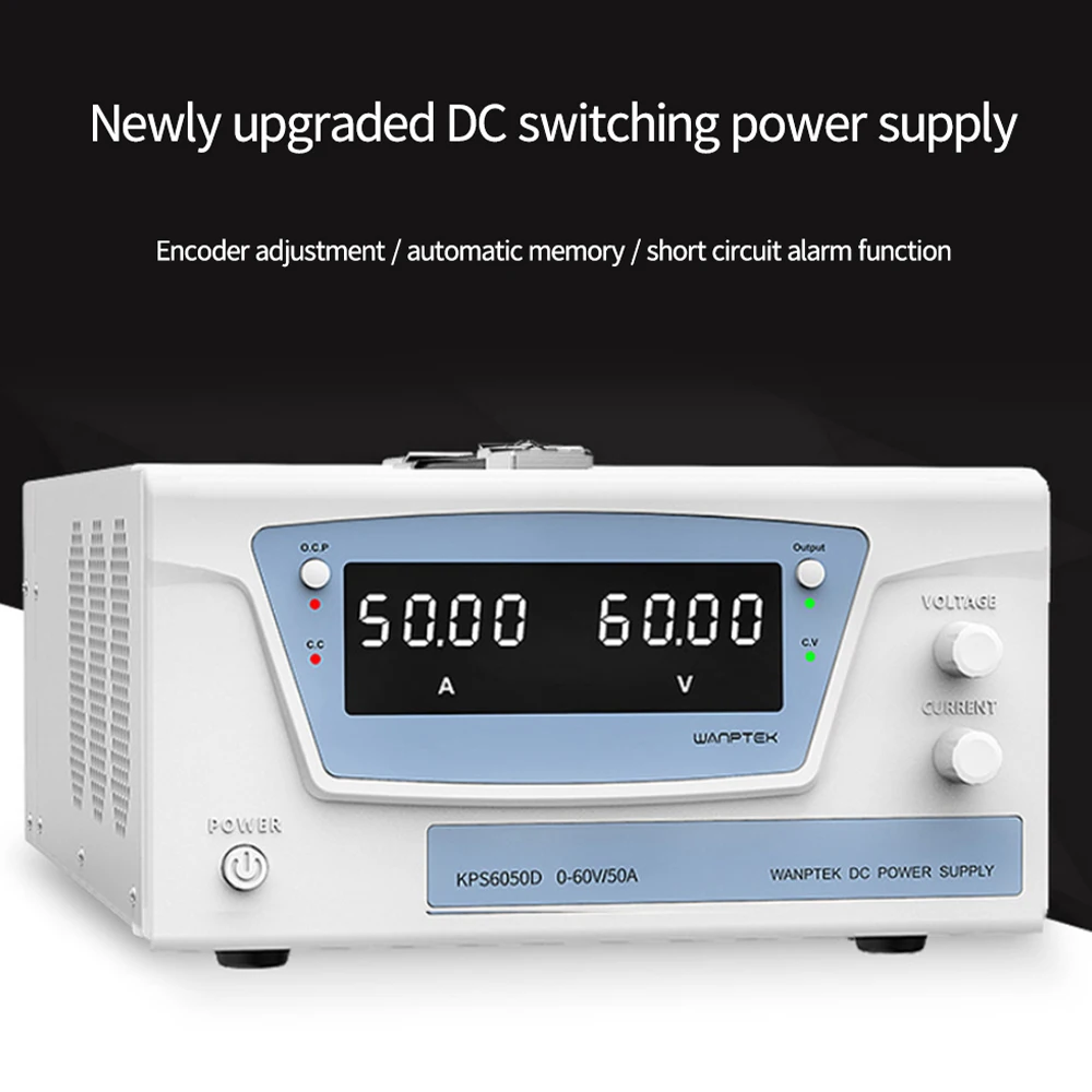 

KPS6050D 50A/60V 3KW DC Regulated Switching Power Supply Regulator Stabilizer Switching Bench Source LED Digital Lab Bench Power