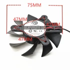 Вентилятор Power Logic PLA08015S12HH для видеокарты XFX HD5750, 12 В, 0,35 А, 47 мм, шаг отверстия 75 мм, 2 контакта