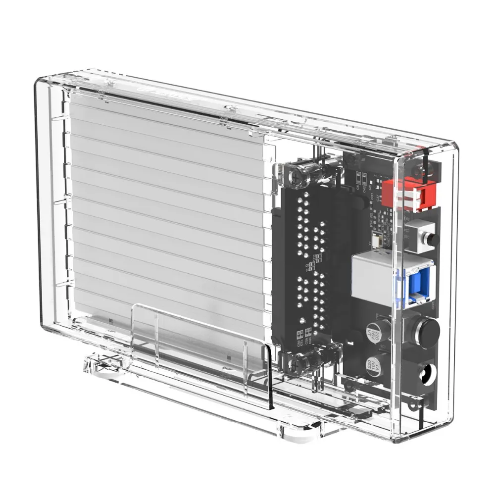 ORICO 2 Bay 2,5 ''чехол для HDD с Raid SATA на USB 3,0 прозрачный корпус для жесткого диска поддержка UASP для 7-9,5 мм HDD SSD 6 ТБ