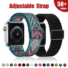 Ремешок для наручных часов Apple watch band, регулируемый браслет для iWatch series 3 4 5 6 7 se 41 мм, 45 мм 44 мм 40 мм 38 мм 42 мм