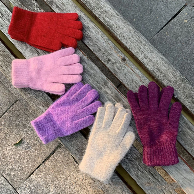 

Gloves Female Winter Cute Plush Warm Riding Gloves Women Gloves Women Gloves Women Winter Gloves Winter Mittens Add Wool Warm