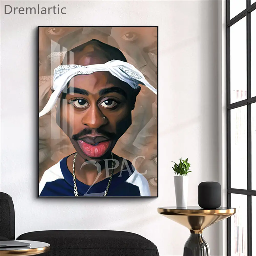 Модные Тупак Пользовательские настенные Арт холст картина печатный плакат