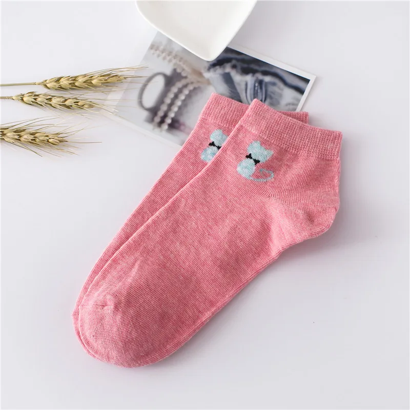 

5 Pairs Autumn Winter Cotton Women Stockings Socks College Wind Day Ladies Thick Short Barrel Socks
