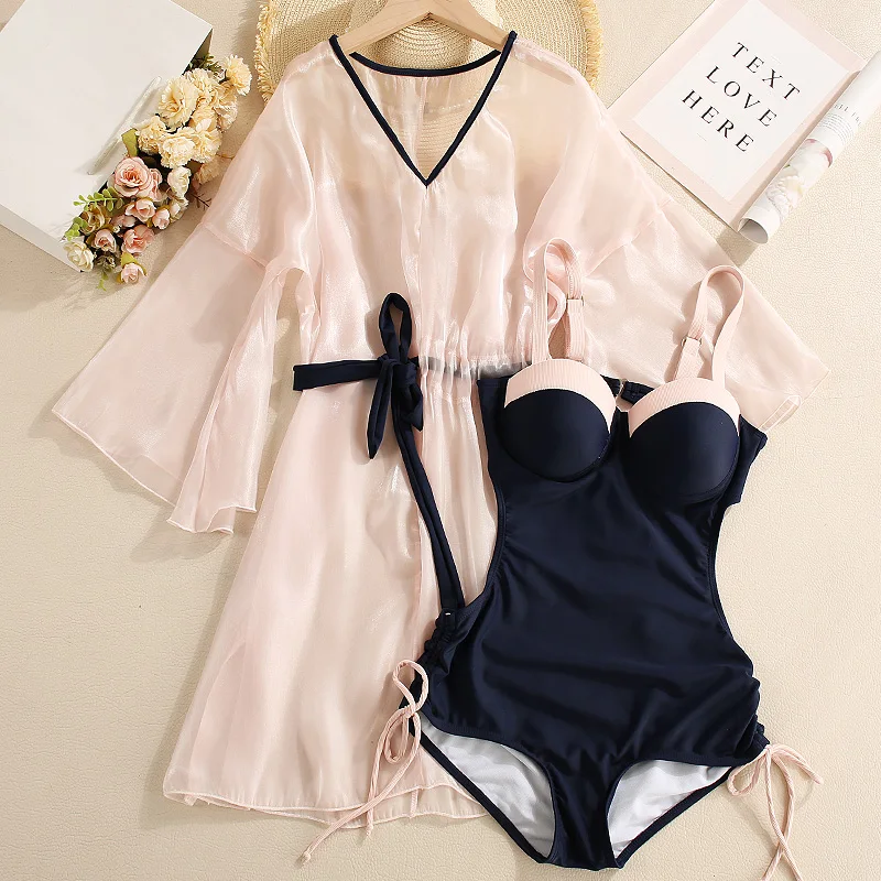 Женский купальник с длинными рукавами Staerk корейский Тонкий Купальник