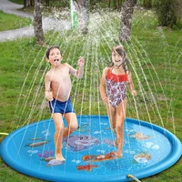 170150100cm kids inflatable water spray pad round water splash play pool playing sprinkler mat yard outdoor fun swimming pools