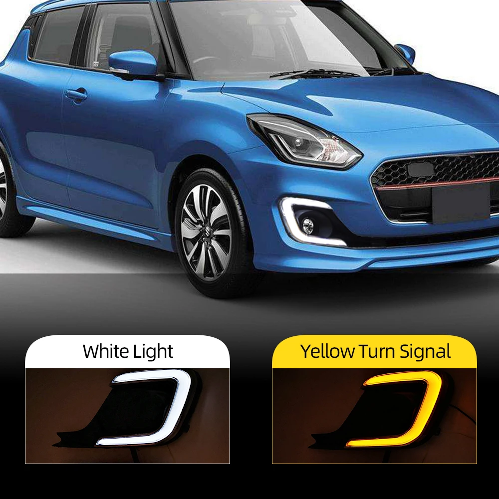 1 комплект Авто Стайлинг Аксессуары для Suzuki Swift 2017 2018 2019 DRL Вождения освещают