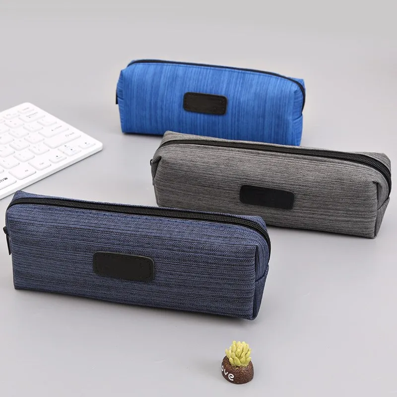 Холщовый чехол для карандашей 1 шт. вместительные мешки ручек и с милыми